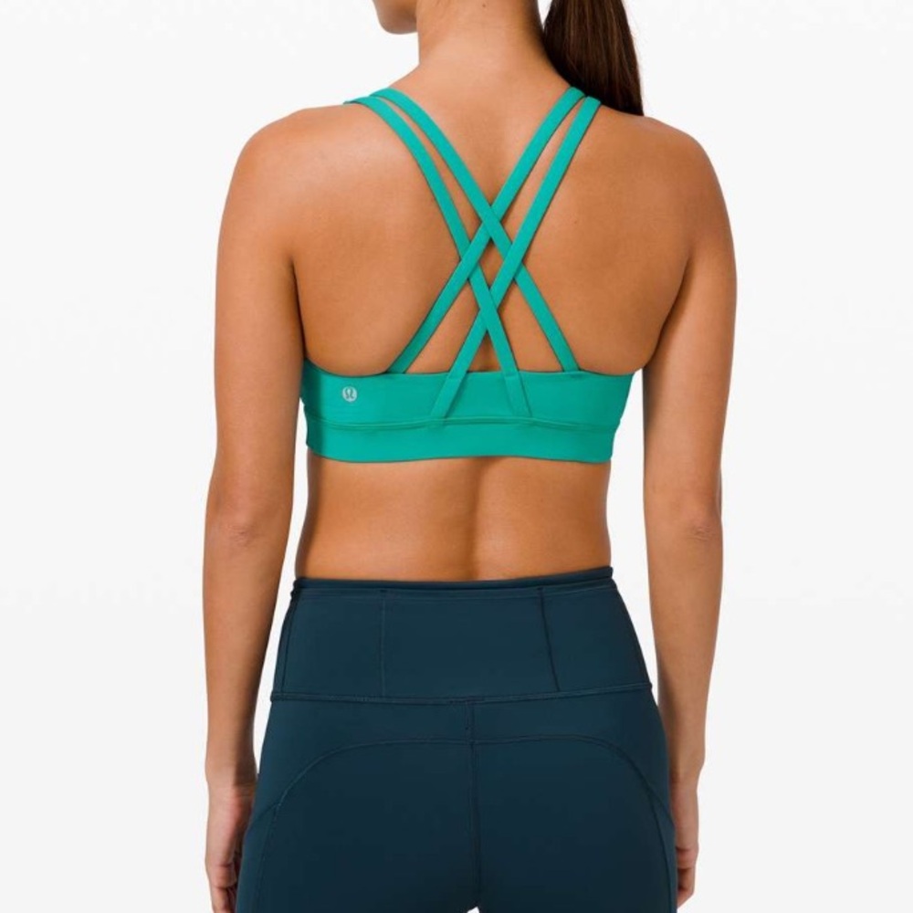 NWOT Lululemon Lululemon Energy Bra *Medium Support, B–D Cup Intense Teal